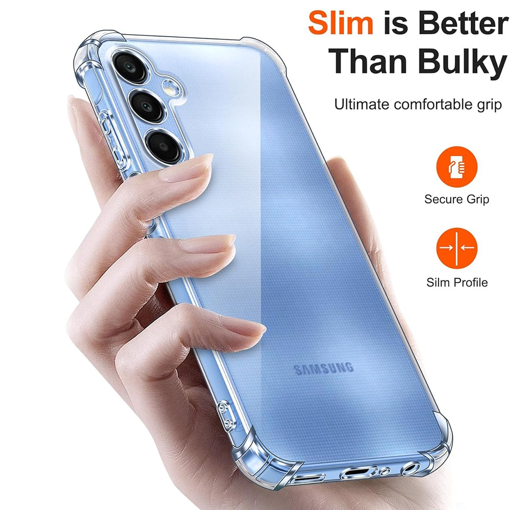 Techsuit Shockproof Clear Silicone prozirna maskica otporna na udarce za Samsung Galaxy A25 5G