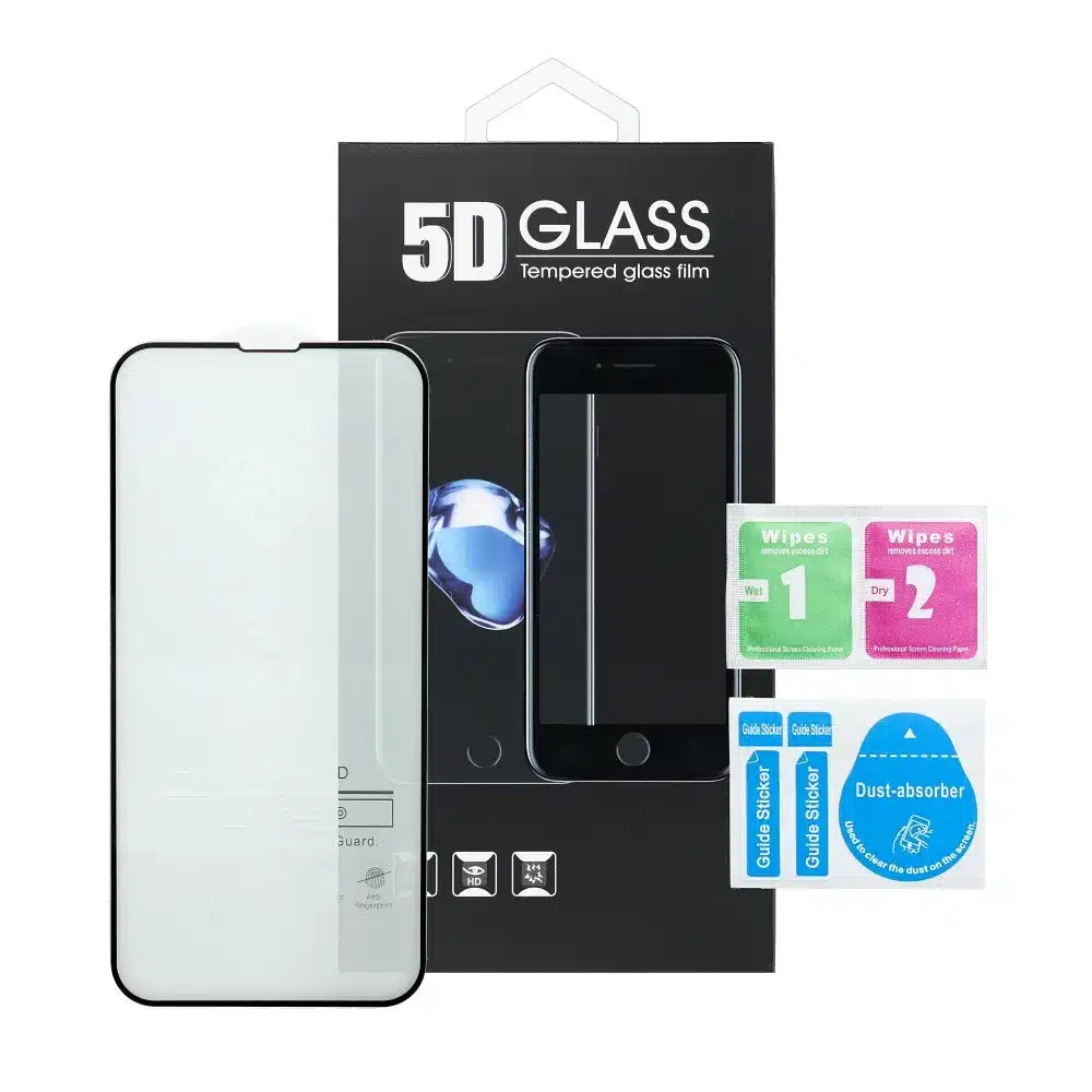 5D Full Glue kaljeno staklo za Xiaomi Redmi Note 13 Pro 5G crno