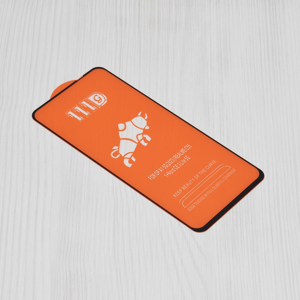 Techsuit – 111D Full Cover / Full Glue Sklo pro Realme C67 4G – černé