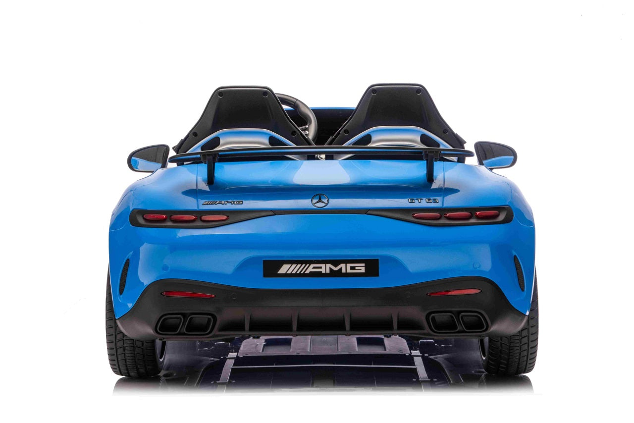 Licencirani auto na akumulator Mercedes Benz GT63 AMG - dvosjed - plavi