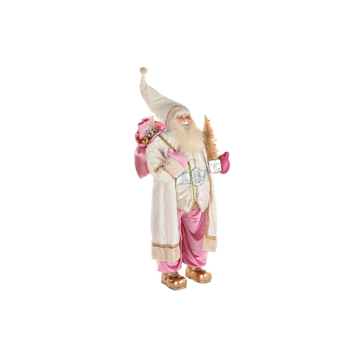 Božićni ukras DKD Home Decor Siva Roza 60 x 50 x 124 cm