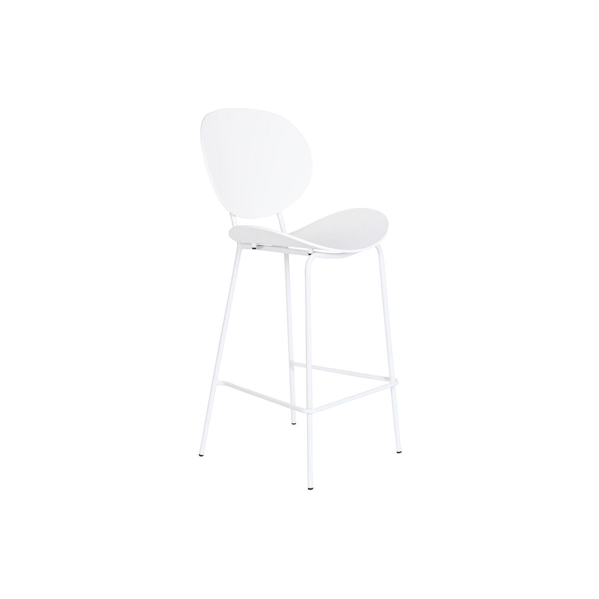 Tabure DKD Home Decor Crna Metal Bijela polipropilen (52,5 x 49 x 104 cm)