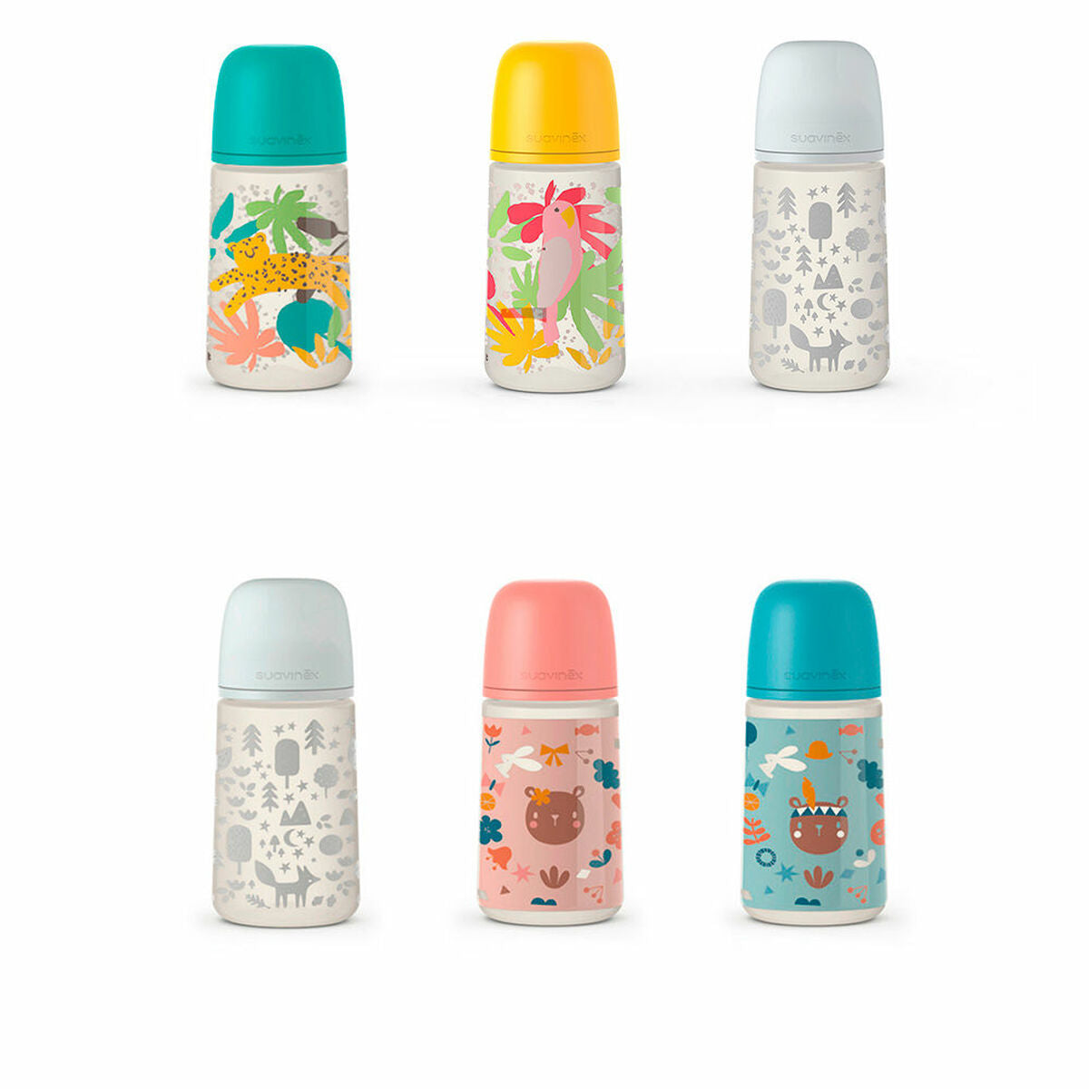 Bočica za bebe Suavinex Prints M 270 ml