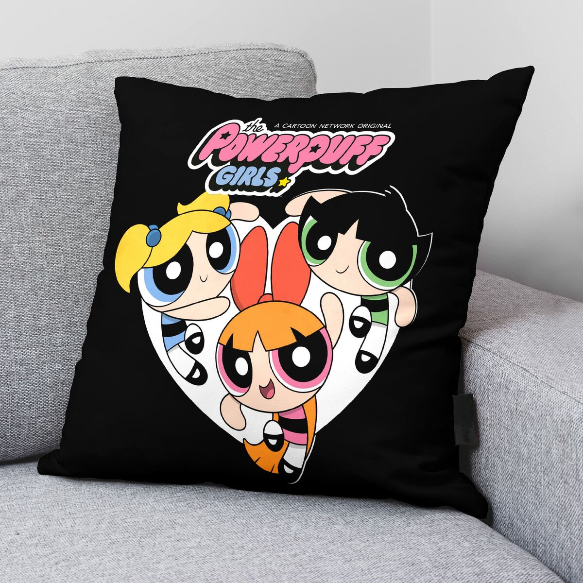 Jastučnica Powerpuff Girls Powerpuff B Crna Pisana 45 x 45 cm