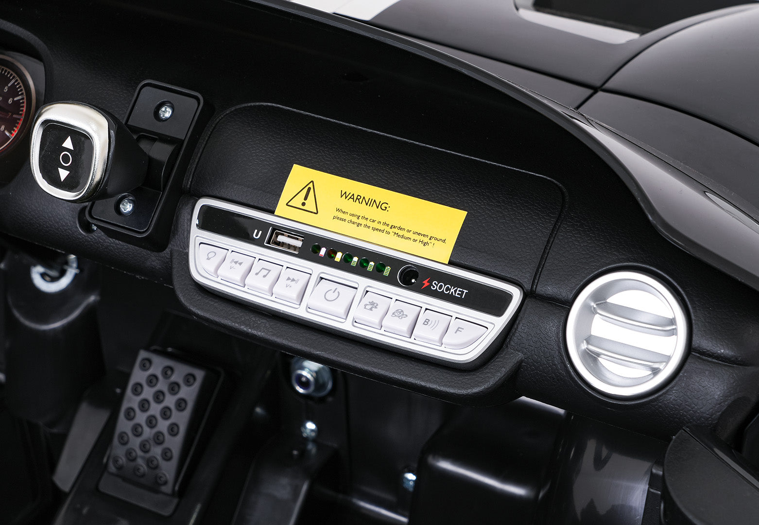 Licencirani auto na akumulator Ford GT 4x4 - dvosjed - crni