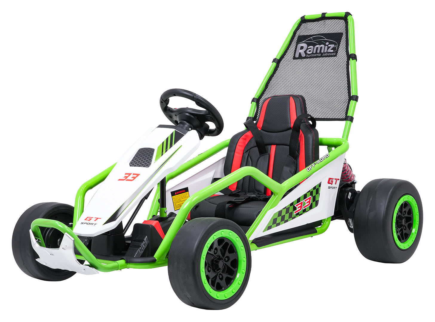 Go-Kart na akumulator TORNADO Drift - zeleni