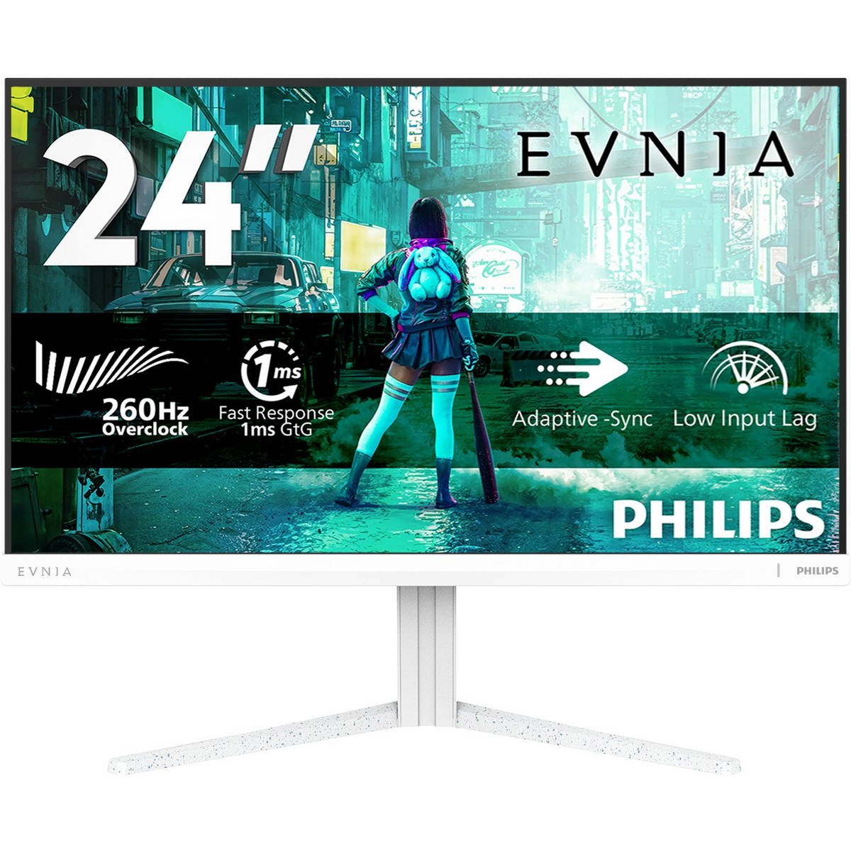 Philips 24M2N3201PL/00 računalni monitor 60,5 cm (23.8") 1920 x 1080 pikseli Bijelo