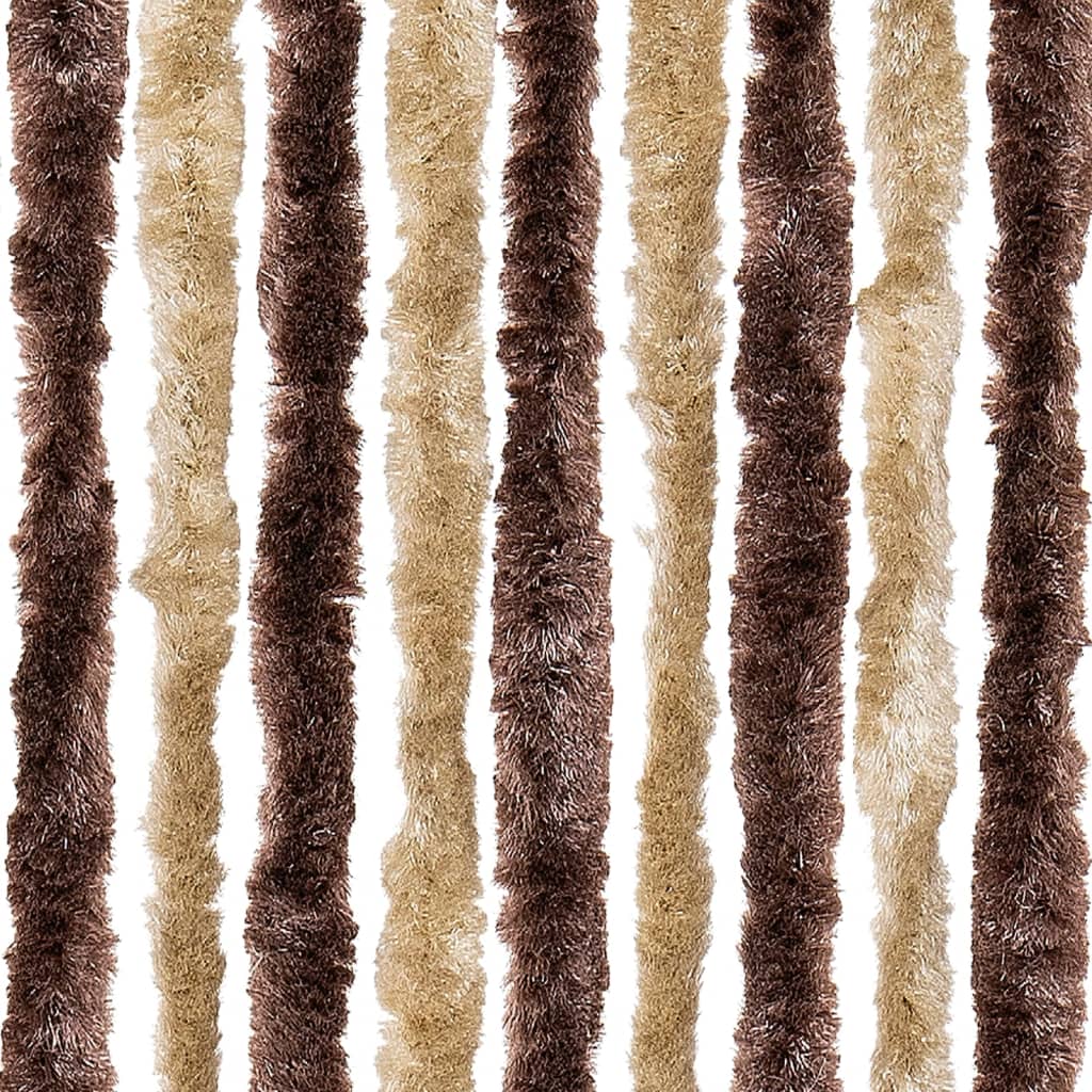Zastor protiv insekata bež-svjetlosmeđi 90 x 220 cm šenil