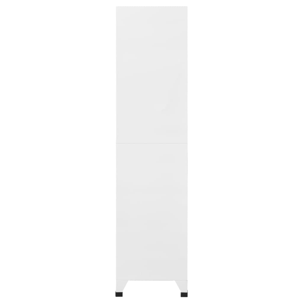 Ormarić s ključem i 9 pretinaca čelični 90 x 45 x 180 cm sivi
