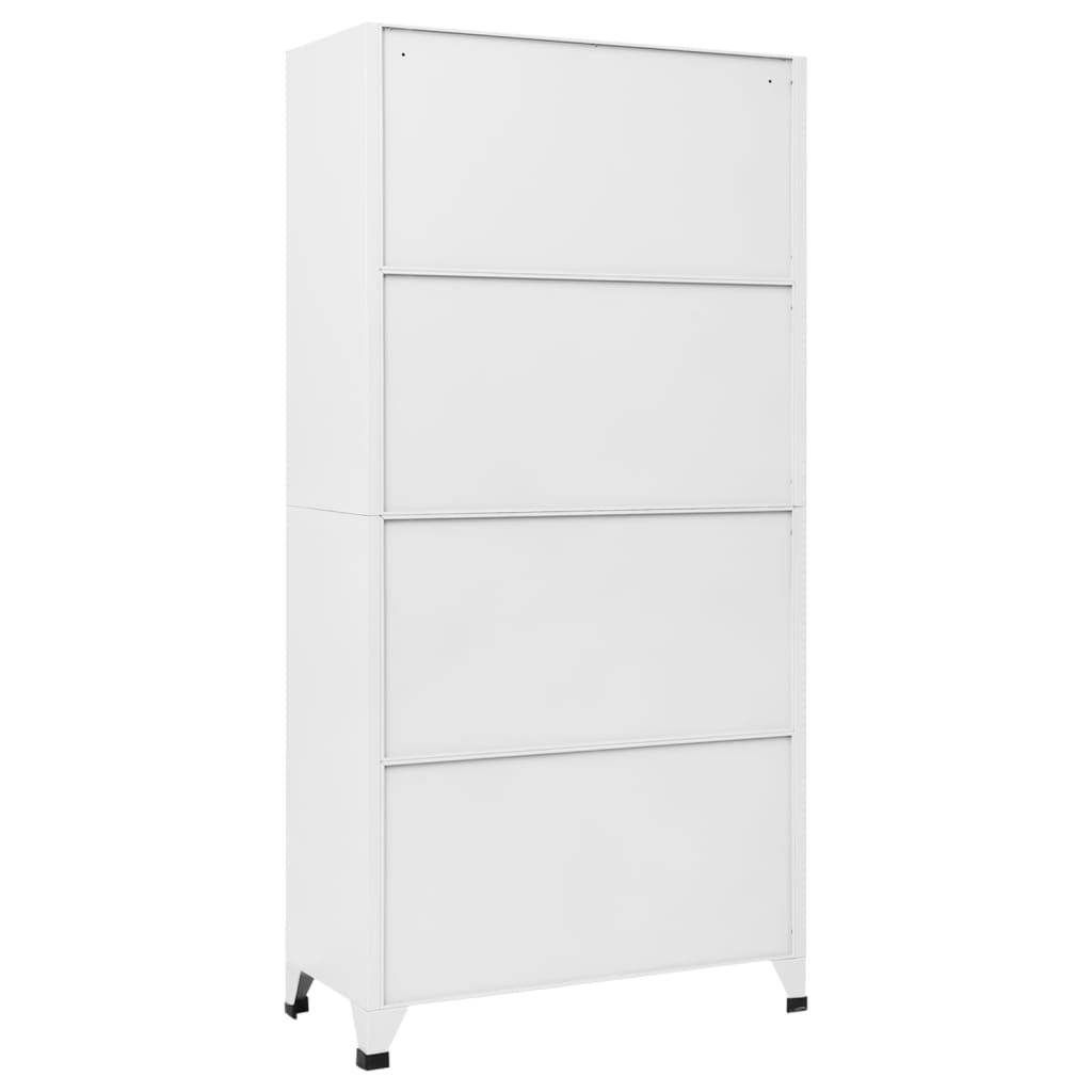Ormarić s ključem i 9 pretinaca čelični 90 x 45 x 180 cm sivi