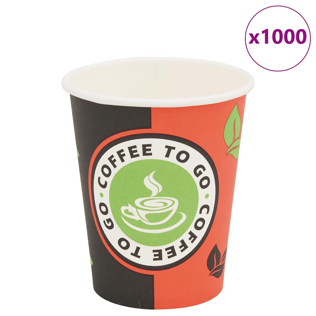 1000 kom Jednokratne Papirnate Šalice za Kavu 240 ml