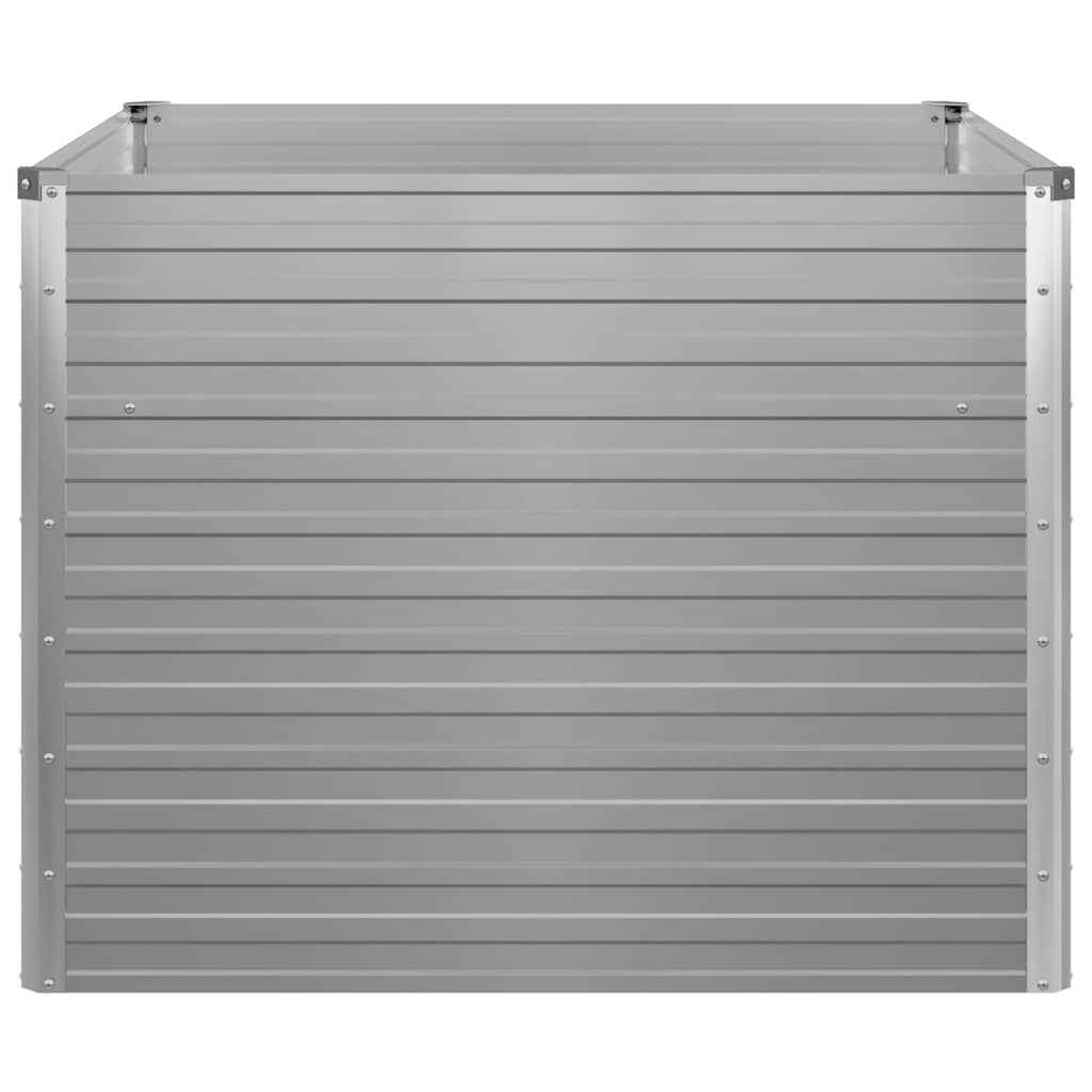 Vrtna Visoka Posuda za Biljke 100x100x77cm Pocinčani čelik boja