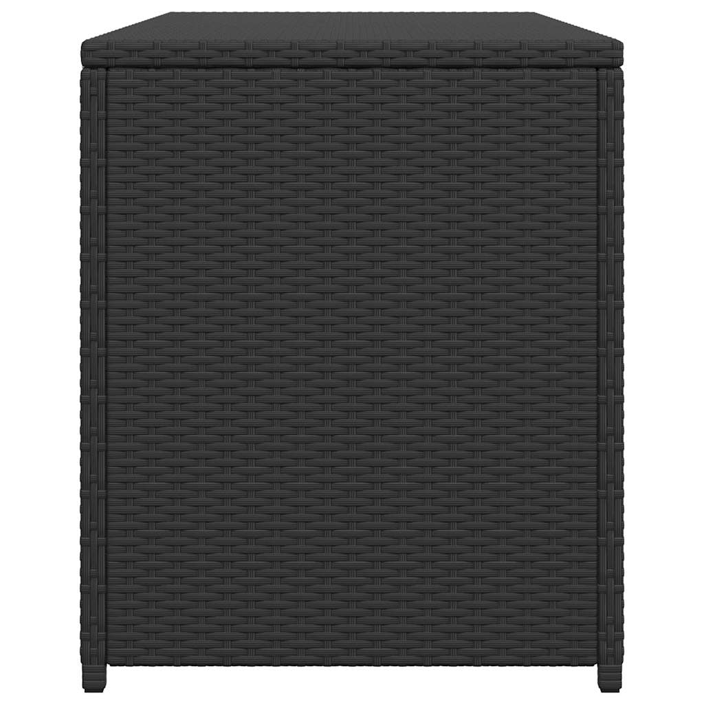 Vrtna kutija za pohranu crna 120 x 50 x 60 cm od poliratana