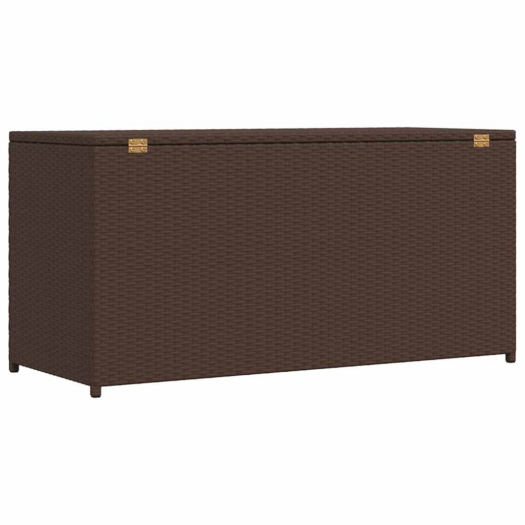 Vrtna kutija za pohranu od poliratana smeđa 120 x 50 x 60 cm