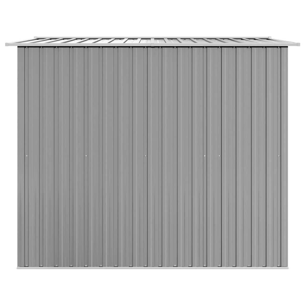 Vrtna kućica za pohranu siva metalna 257 x 205 x 178 cm