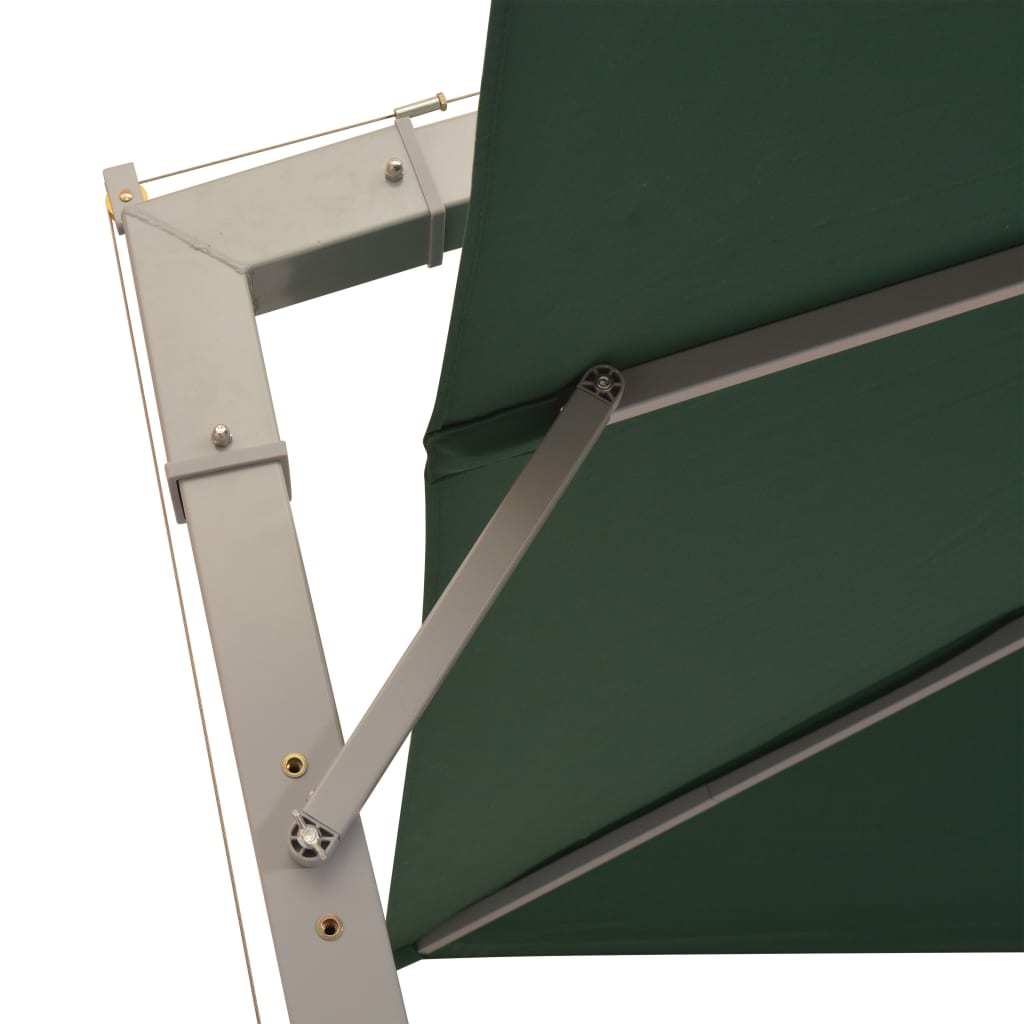 Viseći suncobran 300 x 300 cm s aluminijskim stupom zeleni