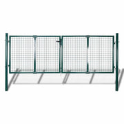 Vrata za ogradu Čelik 300x125 cm Zelena