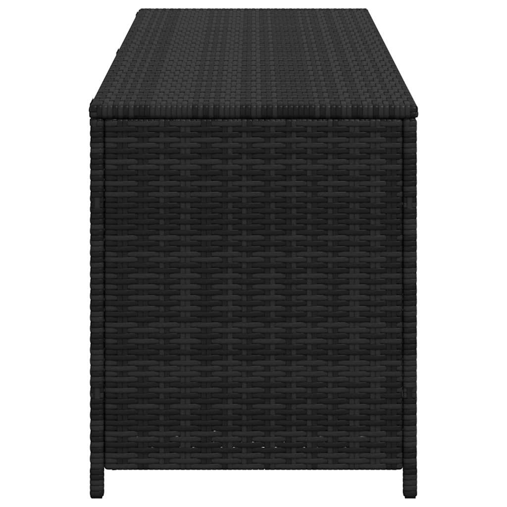 Vrtna kutija za pohranu crna 150 x 50 x 60 cm poliratan