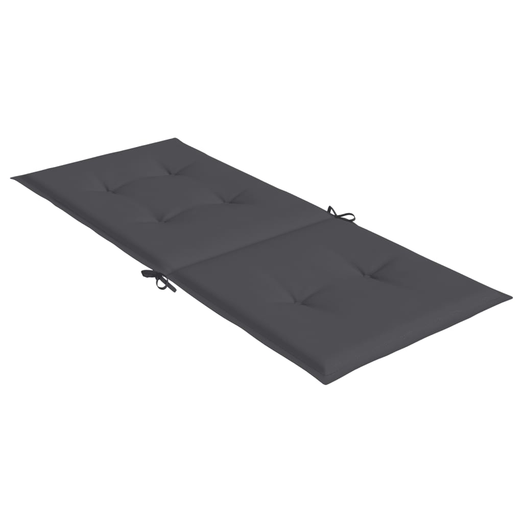 Jastuci za vrtne stolice 4 kom antracit 120x50x3 cm od tkanine
