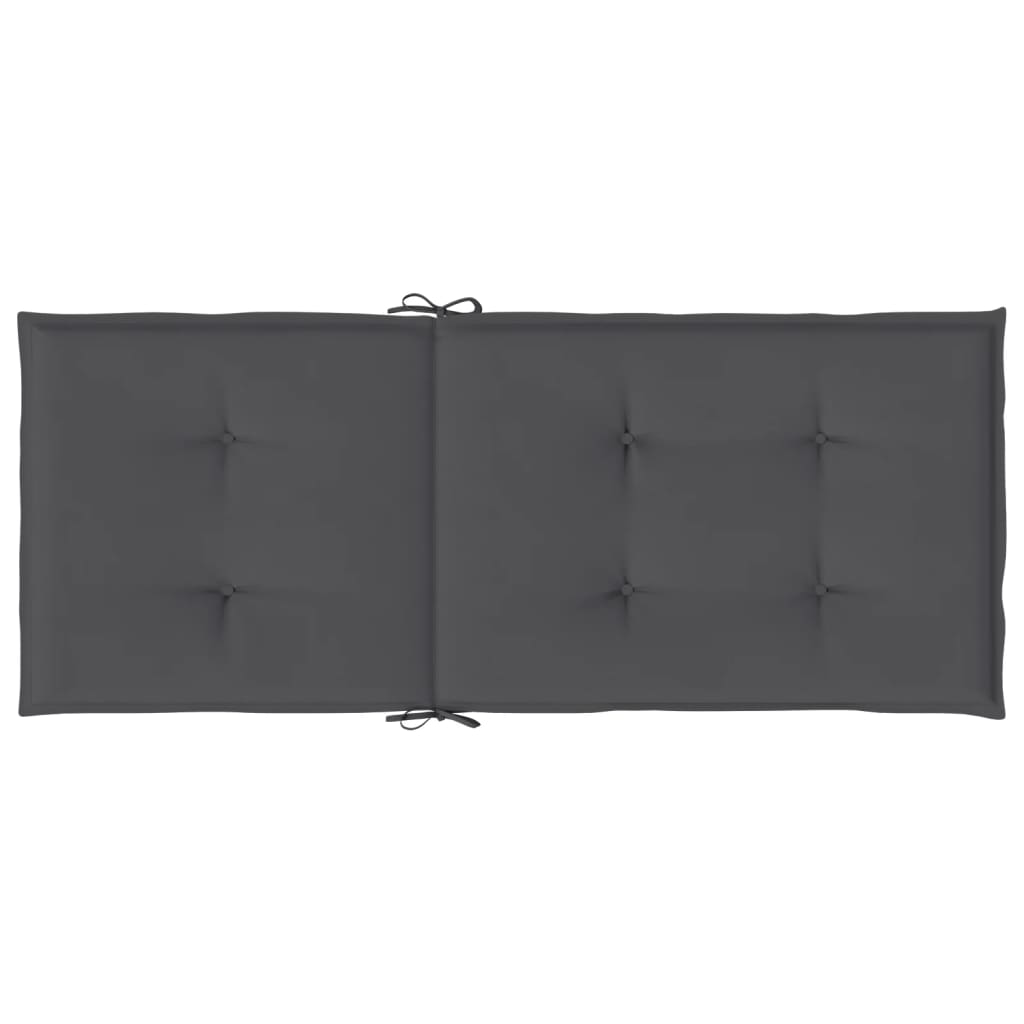 Jastuci za vrtne stolice 4 kom antracit 120x50x3 cm od tkanine