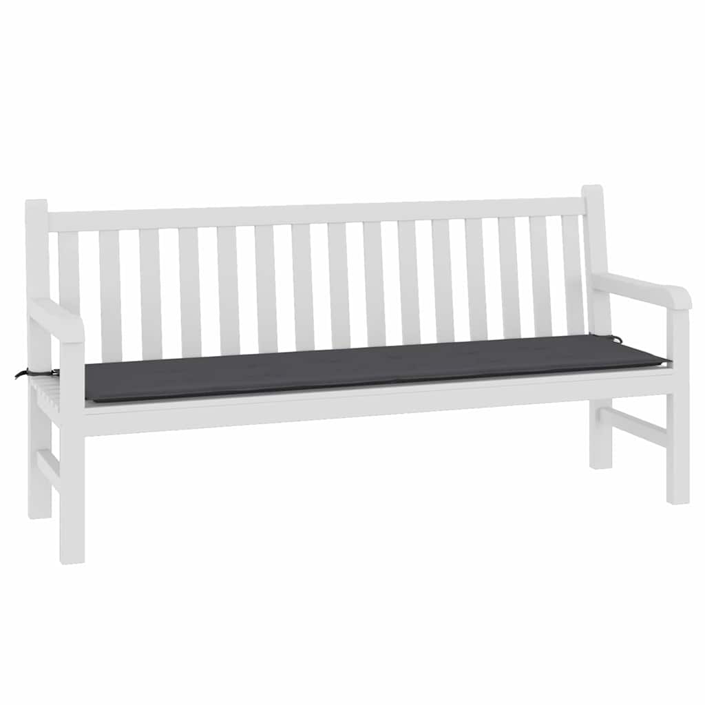 Jastuk za vrtnu klupu antracit 180 x 50 x 3 cm tkanina Oxford