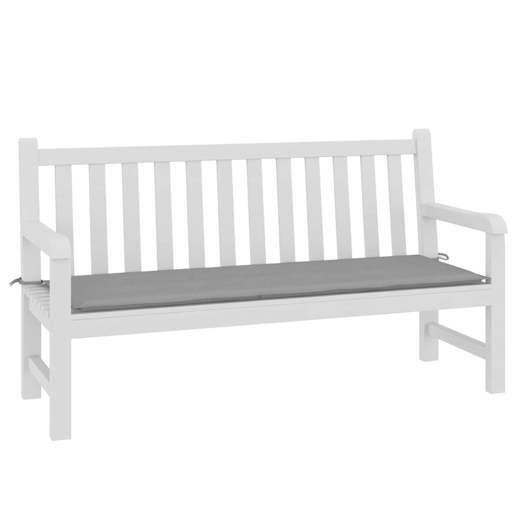 Jastuk za vrtnu klupu sivi 150x50x4 cm od tkanine Oxford