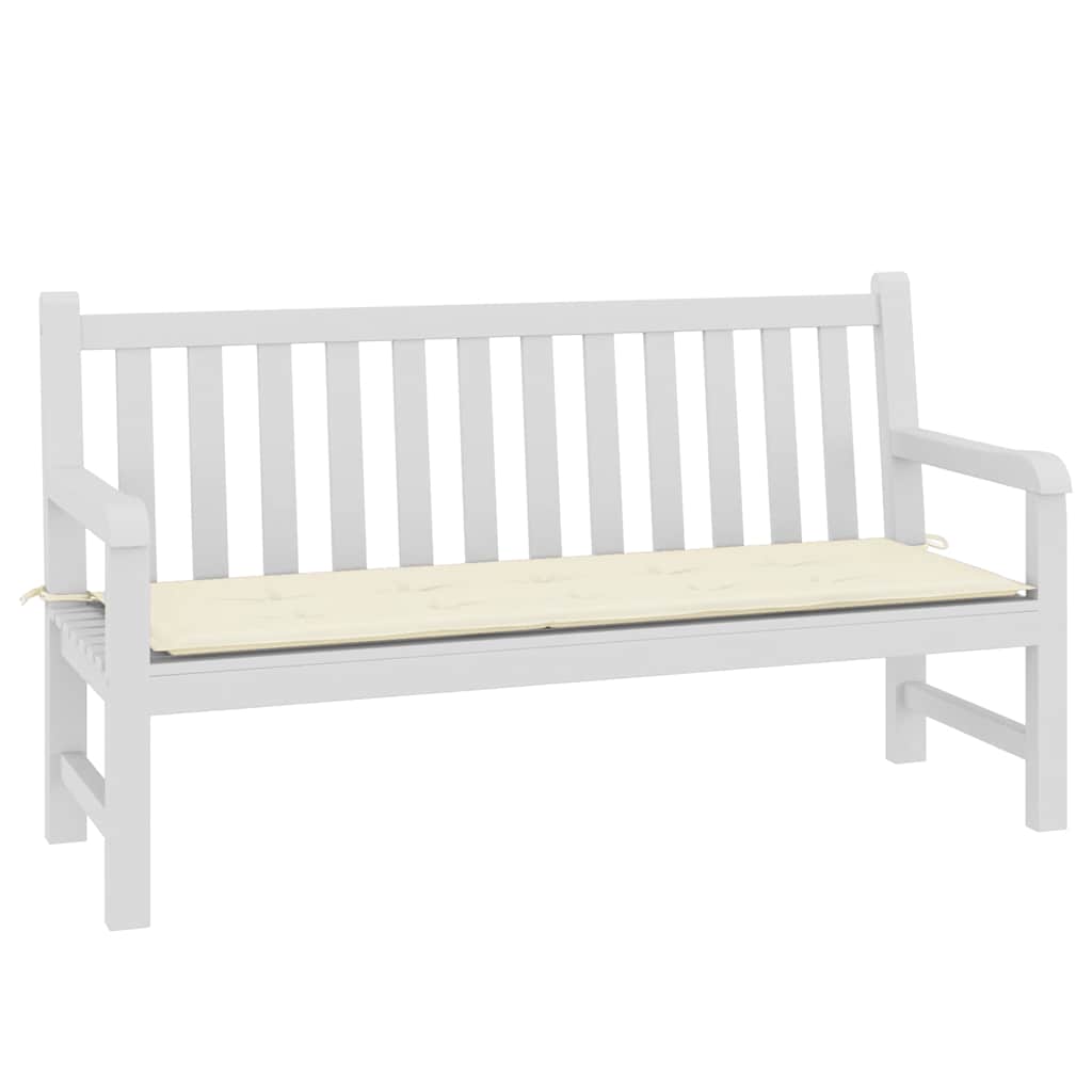 Jastuk za vrtnu klupu krem 150x50x4 cm od tkanine Oxford