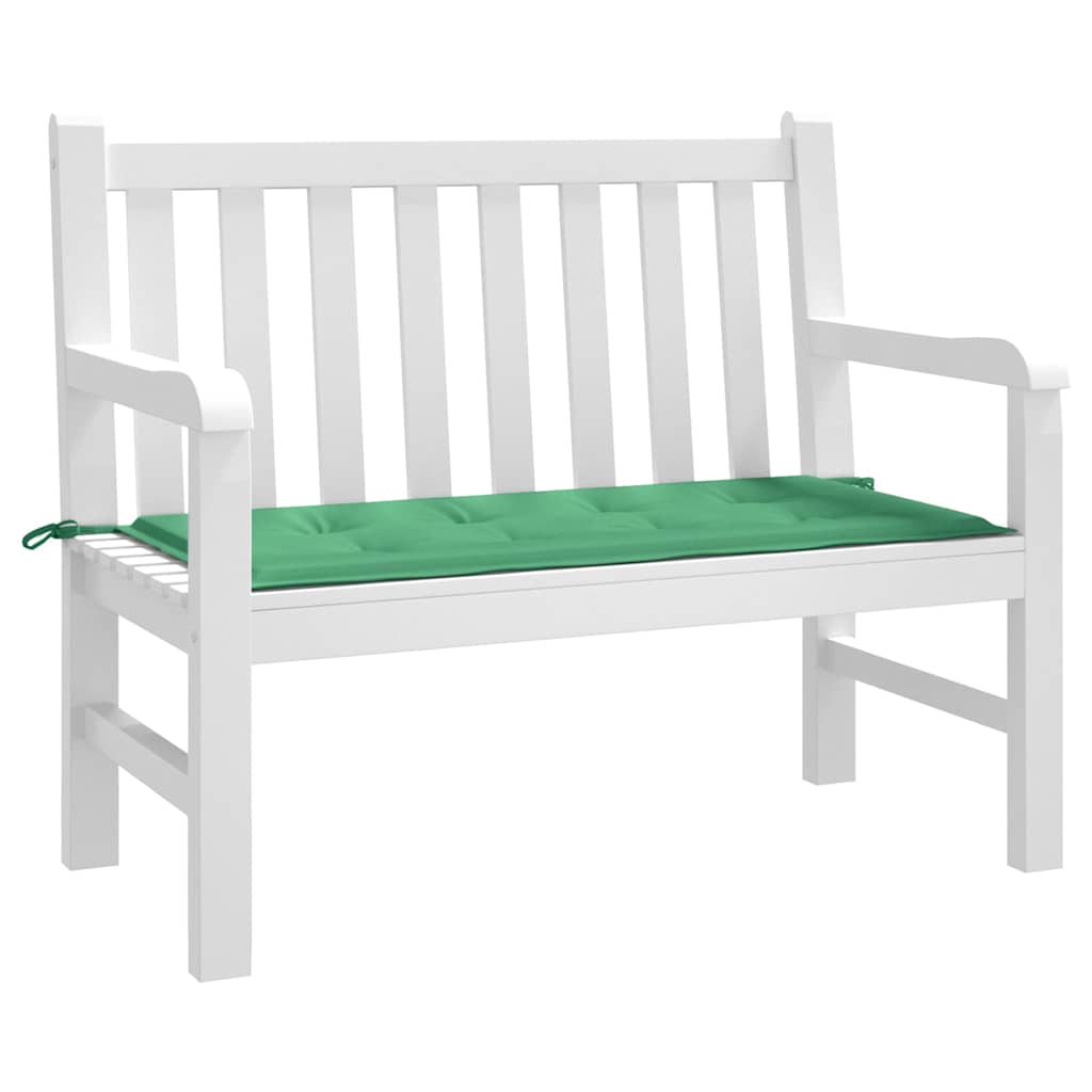 Jastuk za vrtnu klupu zeleni 100 x 50 x 3 cm od tkanine Oxford