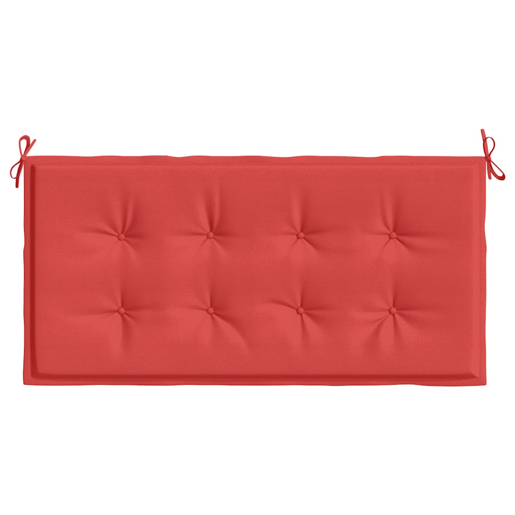 Jastuk za vrtnu klupu crveni 120x50x4 cm od tkanine Oxford