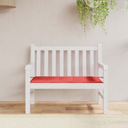 Jastuk za vrtnu klupu crveni 120x50x4 cm od tkanine Oxford