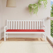 Jastuk za vrtnu klupu crveni 180 x 50 x 3 cm od tkanine Oxford