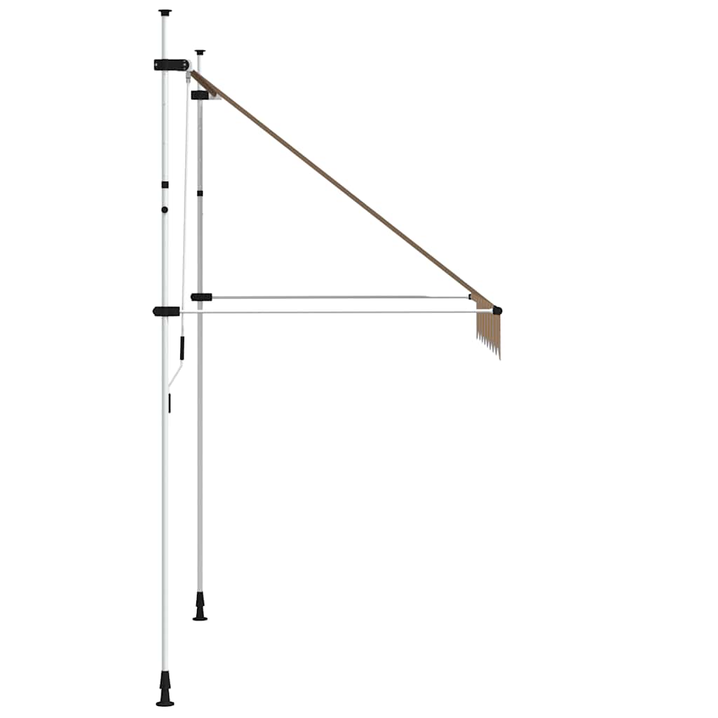 Tenda na ručno uvlačenje 200 cm žuto-plava prugasta