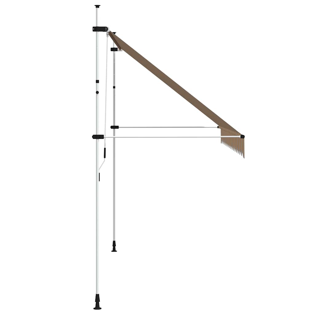 Tenda na ručno uvlačenje 350 cm žuto-plava prugasta