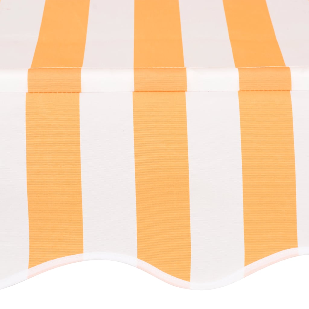 Tenda na ručno uvlačenje 150 cm narančasto-bijela prugasta