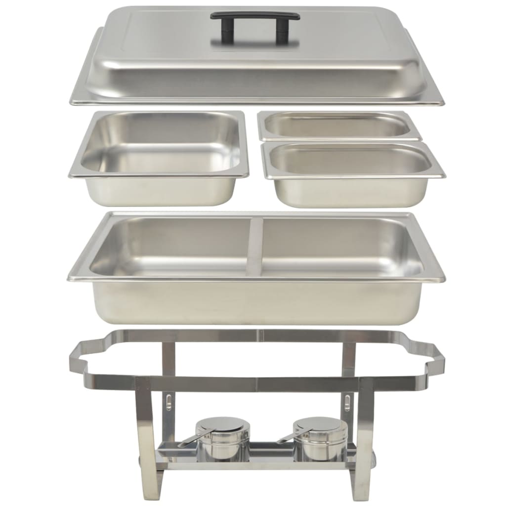 Dvodijelni Komplet Posuda za Posluživanje Nehrđajući Čelik