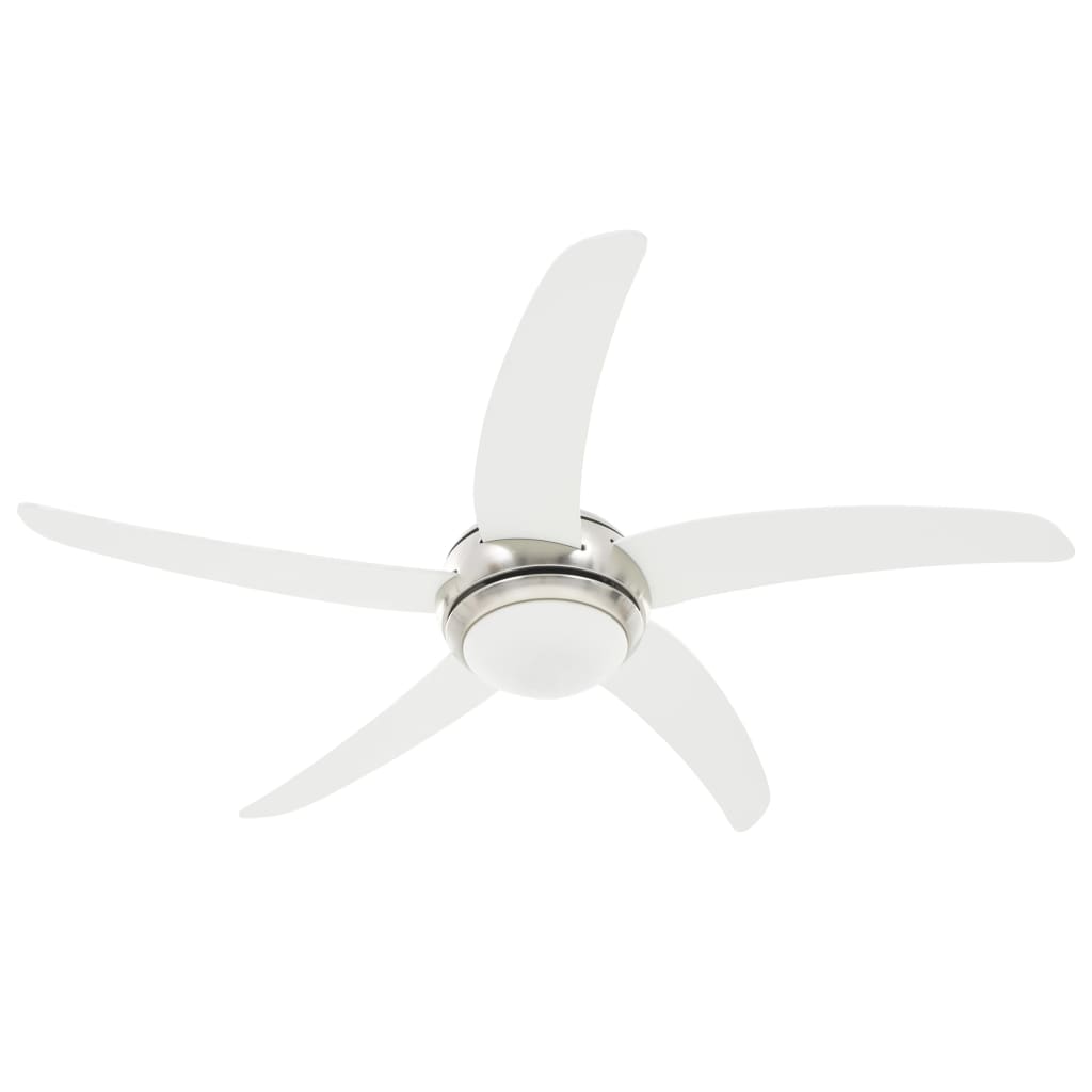Ukrasni stropni ventilator sa svjetlom 128 cm bijeli