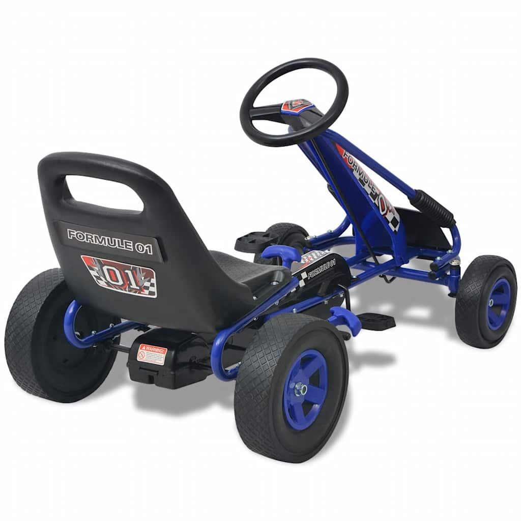 Go Kart s Pedalama i Podesivim Sjedalom Plavi