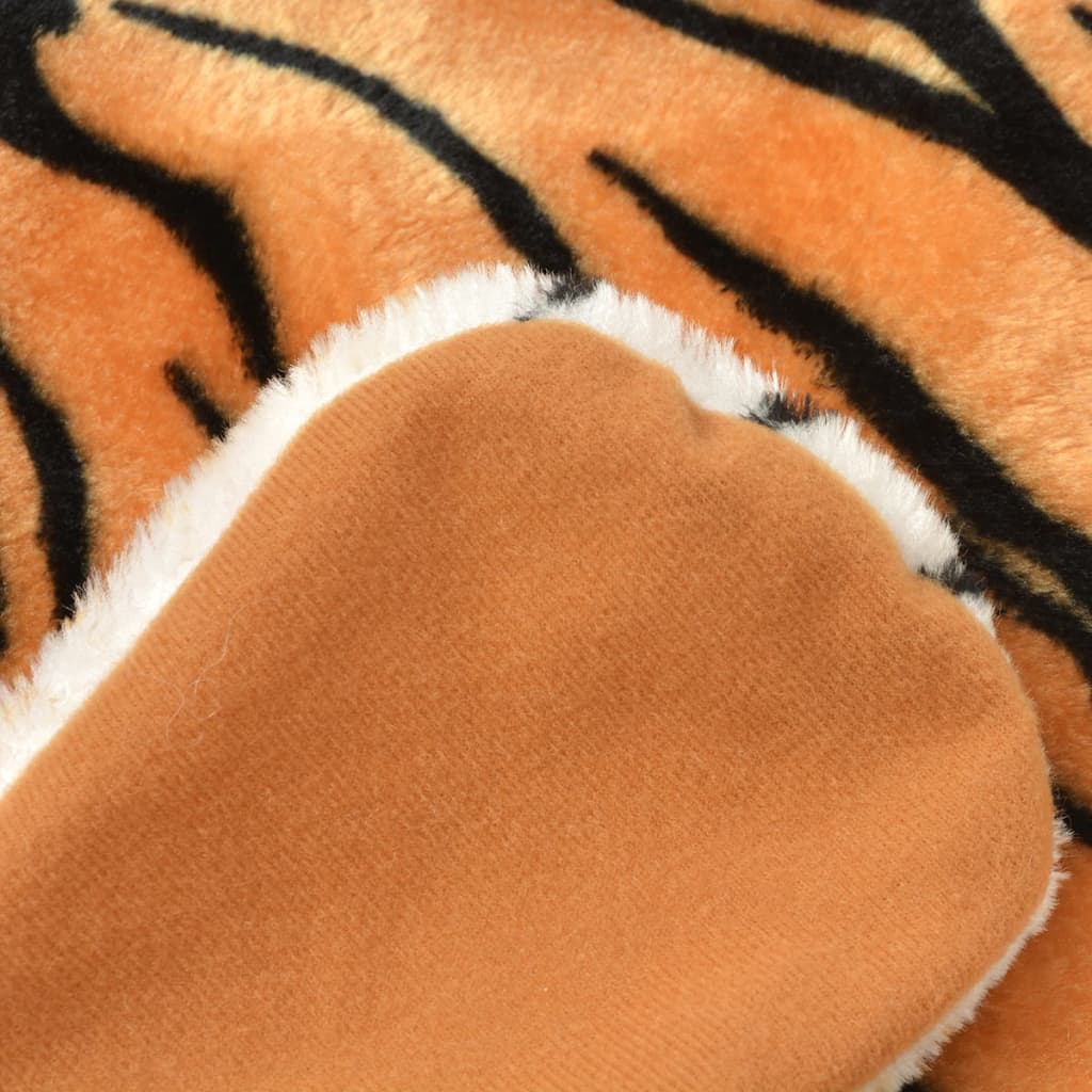 Tepih Tigar od Pliša 144 cm Smeđi