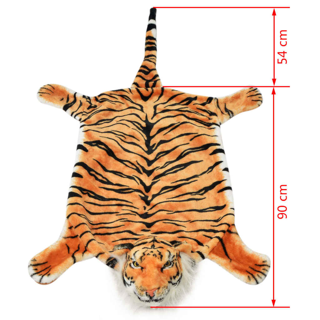 Tepih Tigar od Pliša 144 cm Smeđi