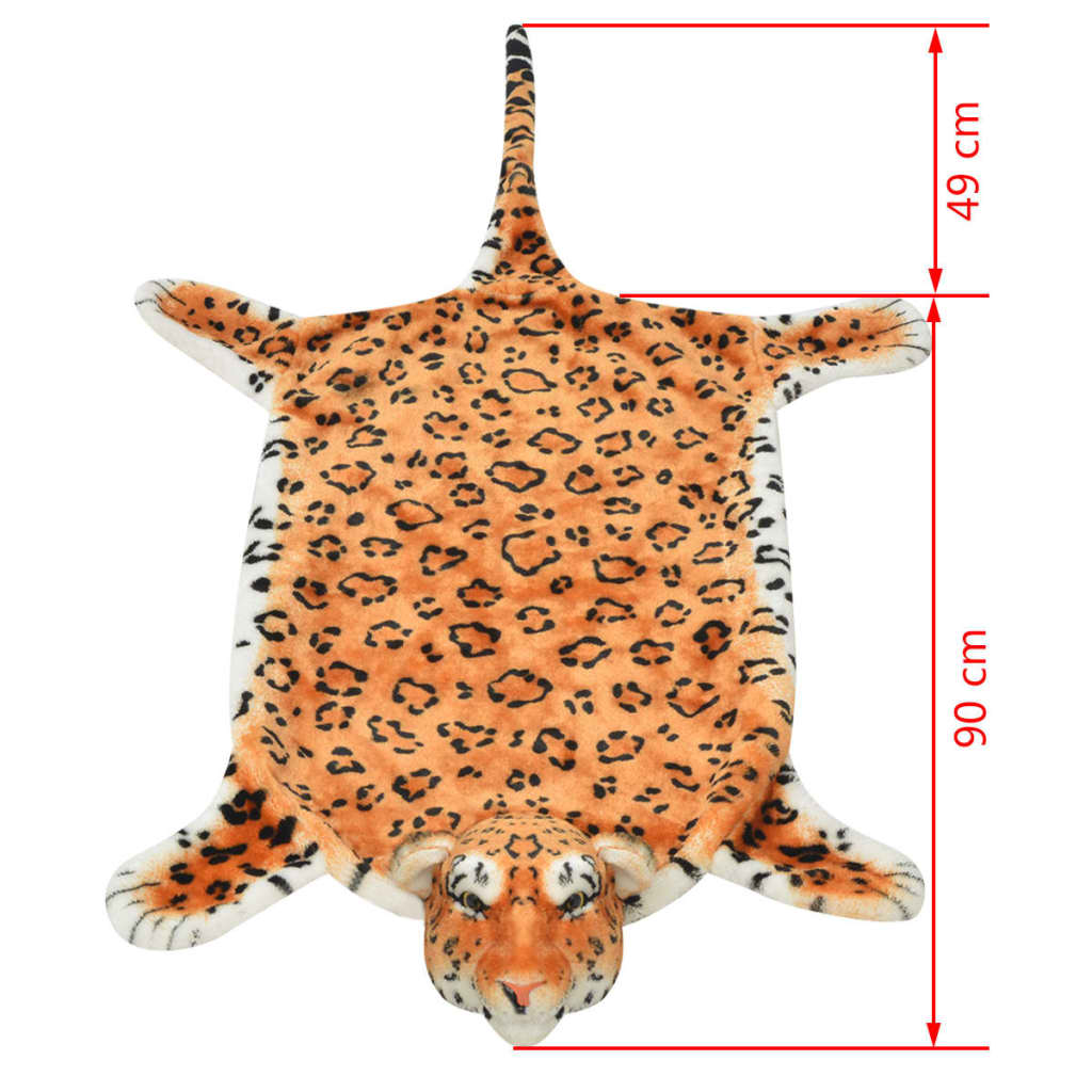 Tepih Leopard od Pliša 139 cm Smeđi