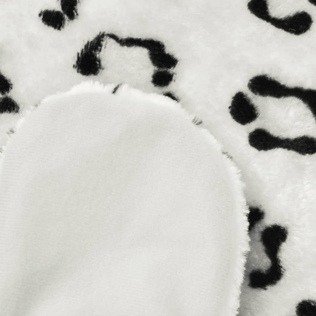 Tepih Leopard od Pliša 139 cm Bijeli