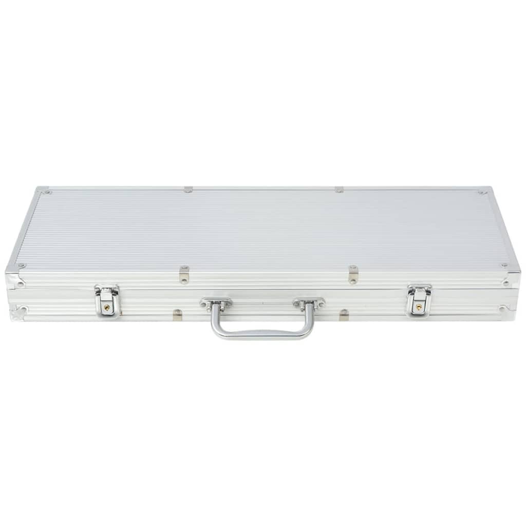 Set za Poker s 500 Laserskih Žetona Aluminijum
