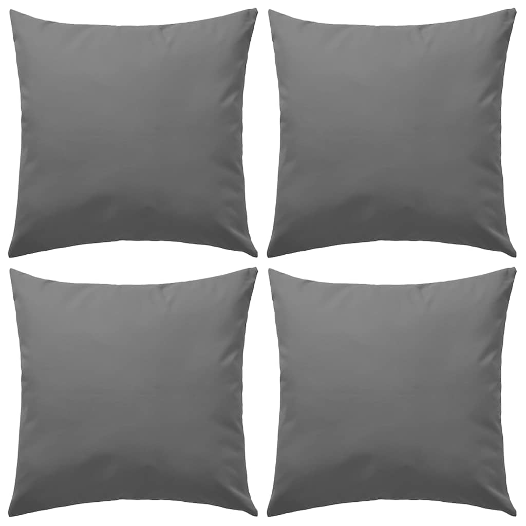 Vrtni jastuci 4 kom 45 x 45 cm sivi