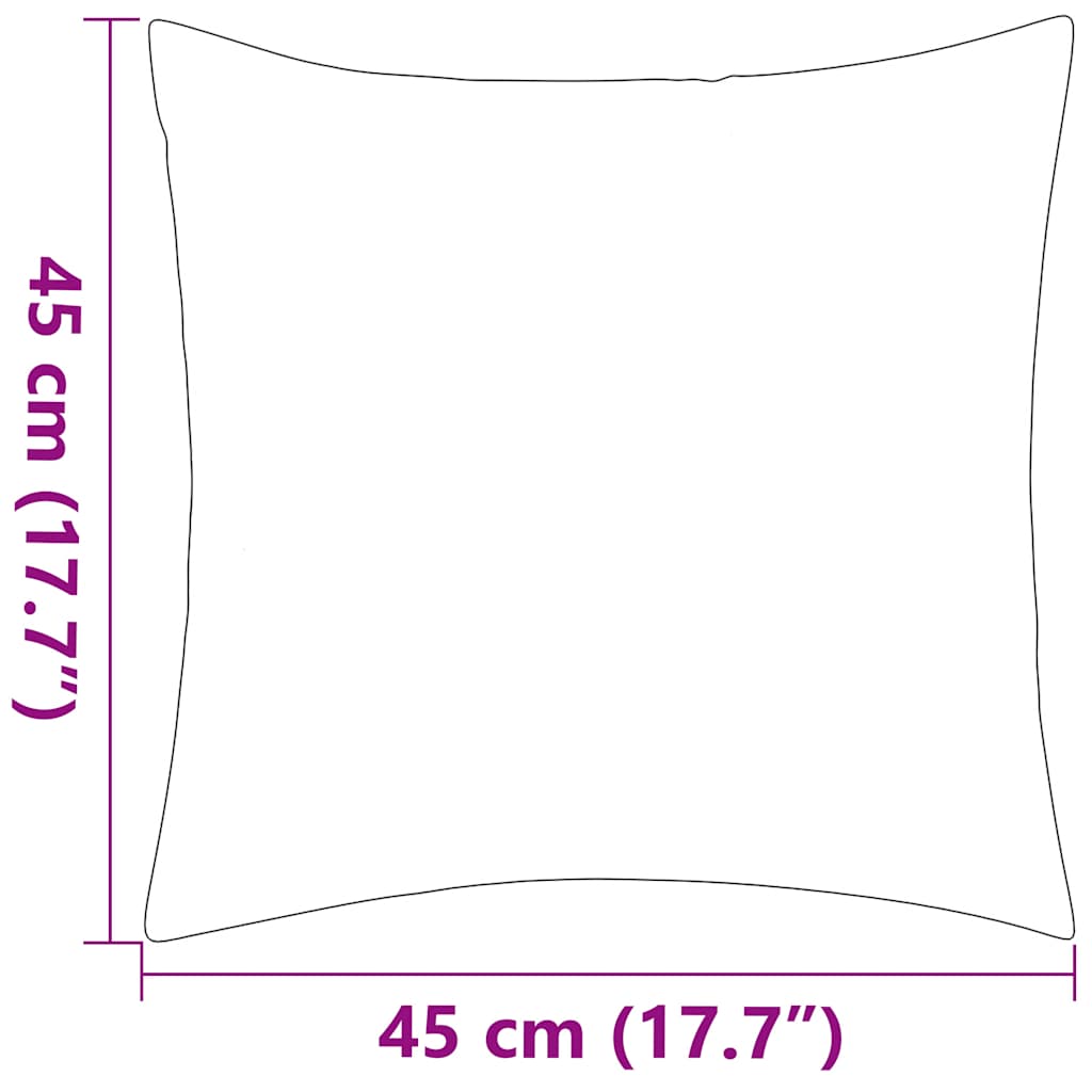 Vrtni jastuci s prugastim uzorkom 4 kom 45 x 45 cm sivi