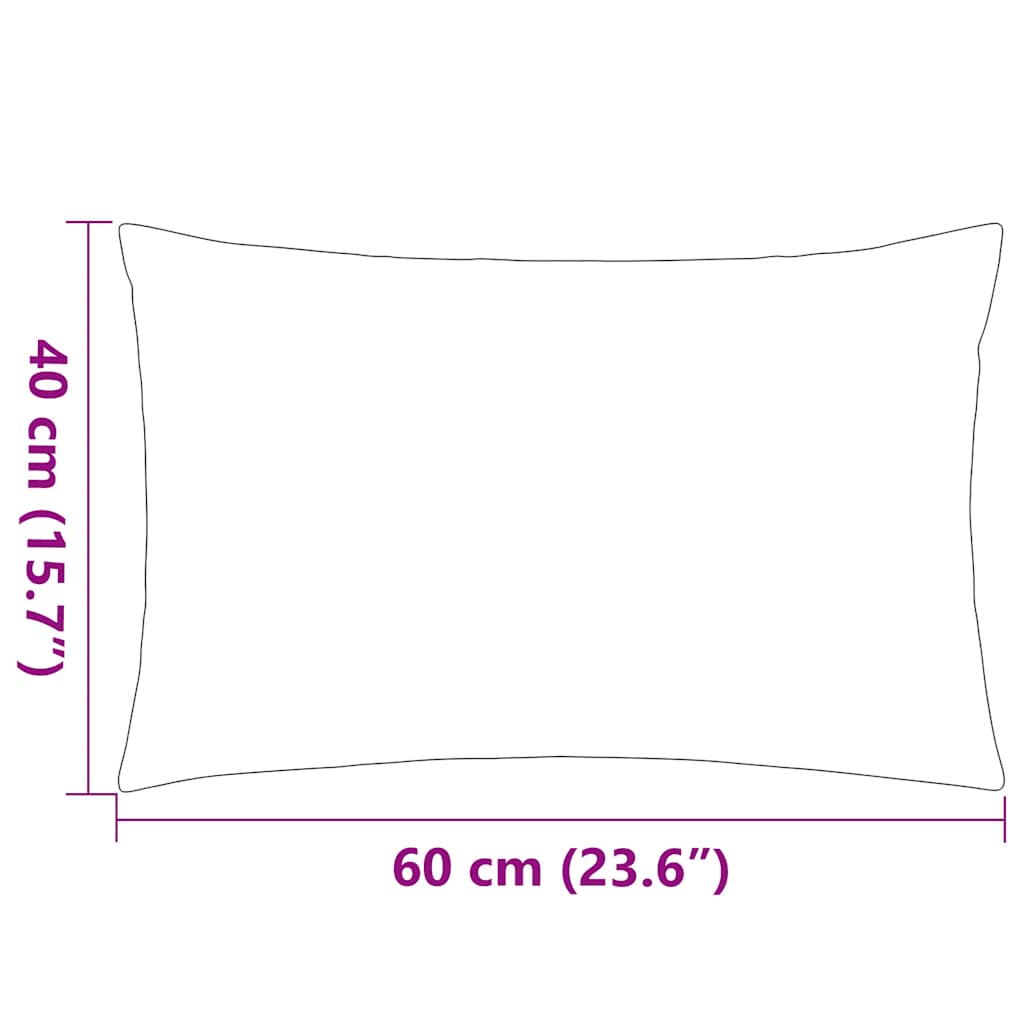 Vrtni jastuci s prugastim uzorkom 2 kom 60 x 40 cm sivi