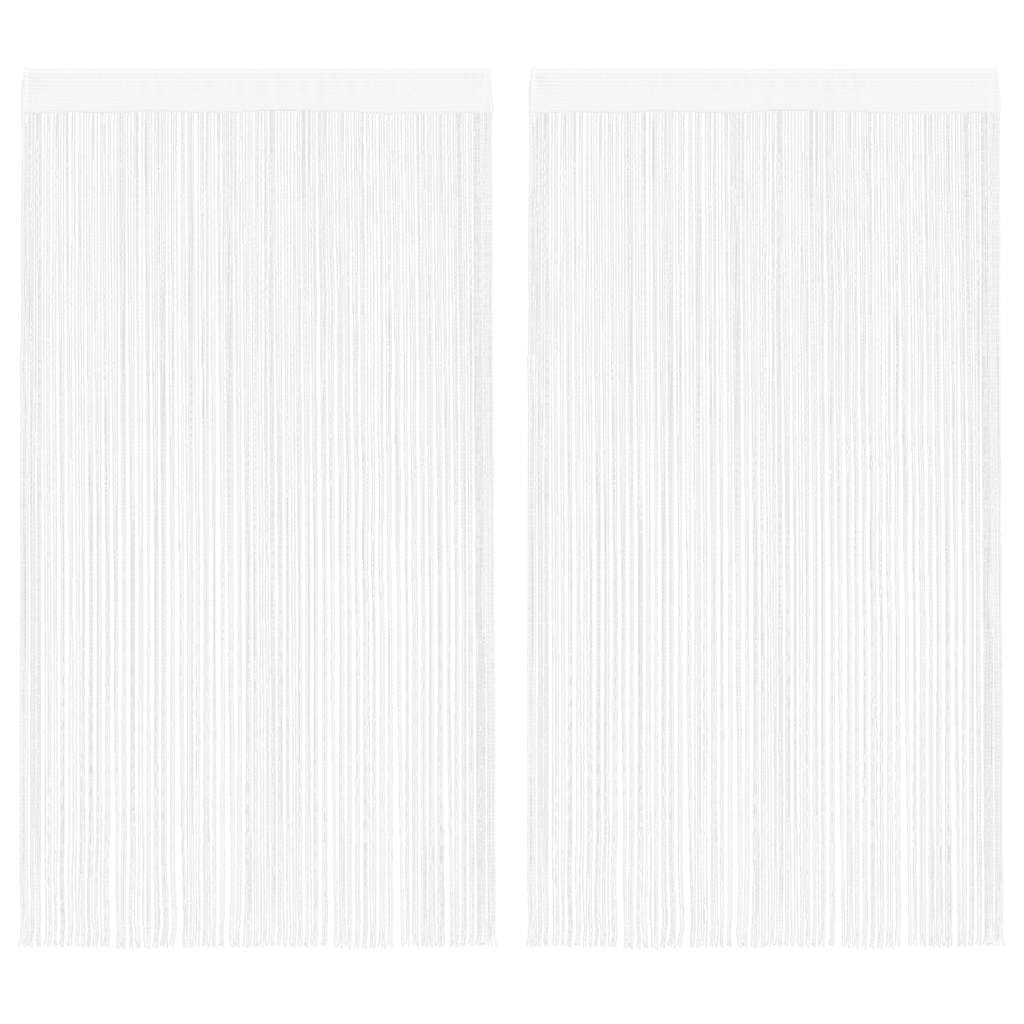 Končane Zavjese 2 kom 100x250 cm Bijele