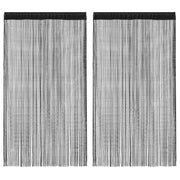 Končane Zavjese 2 kom 100x250 cm Crne