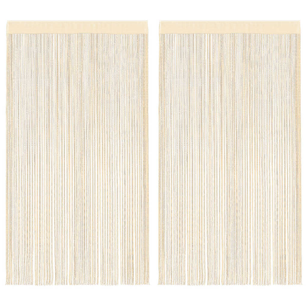 Končane Zavjese 2 kom 100x250 cm Krem