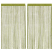 Končane Zavjese 2 kom 140x250 cm Zelene