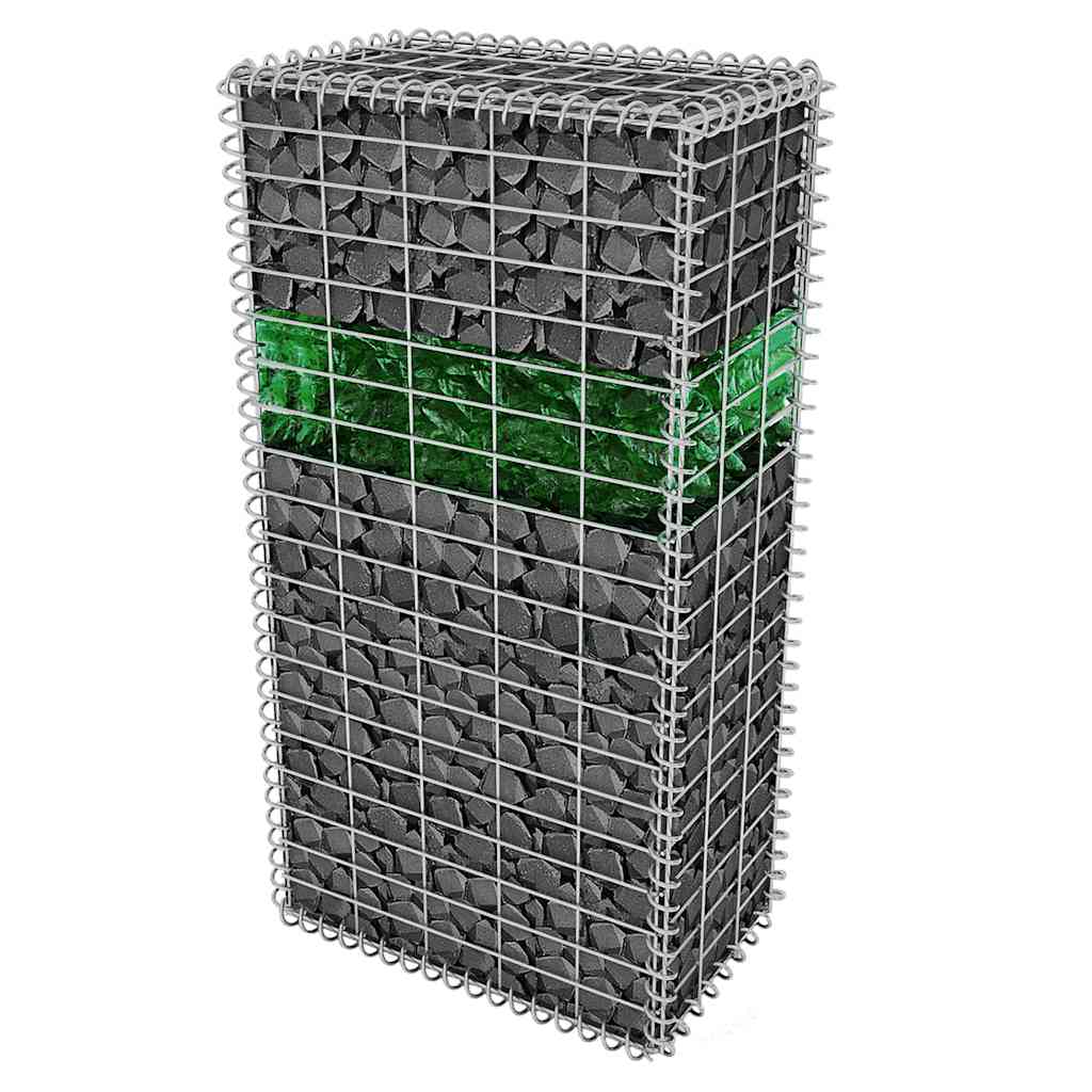 Ukrasno Kamenje za Gabion Stakleno Zeleno 60-120 mm 25 kg